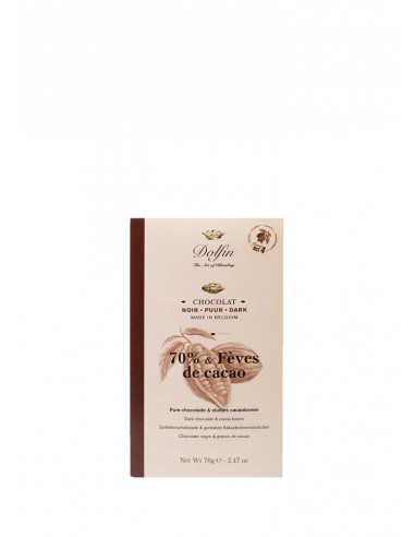 Chocolate Negro 70% de Cacao  70 gr.