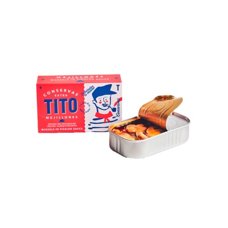 Comprar Mejillones Fritos en Escabeche 13/18 115 gr.