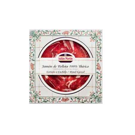Comprar Loncheado Jamón Ibérico de Bellota cortado a cuchillo Julián Martín 100 gr.
