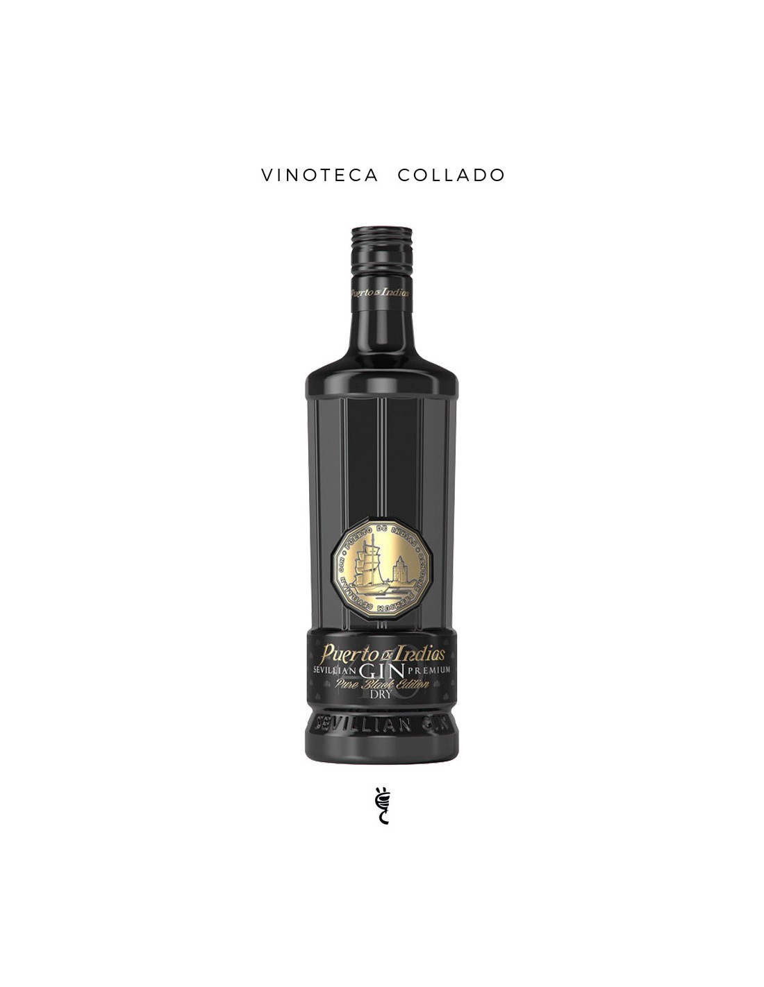 Puerto de Indias Gin Premium Dry Black Edition Ginebra Destilados