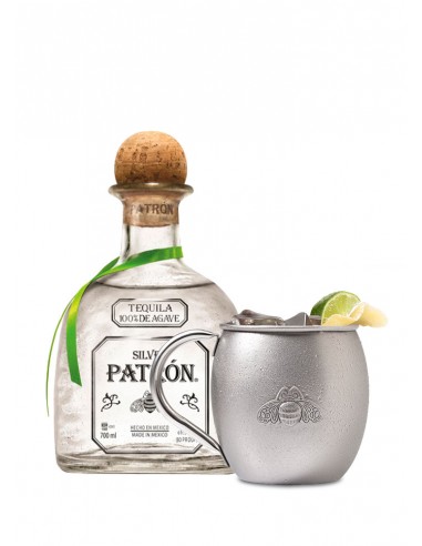 Tequila Patrón Silver + Taza Mule Patrón